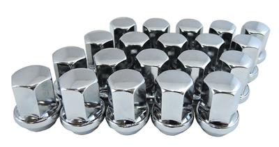 REMA TIP TOP Wheel Lug Pack of Plated M12 X 31mm Tapered Nuts, 20, (with Flange), 17HEX, P1.5, Height, Seat, N-21-20