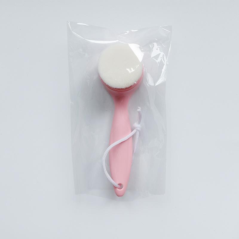 Long Handle Soft Hair Face Brush Manual Cleansing Brush Makeup Remover Face Brush Facial Cleansing Tool розовый