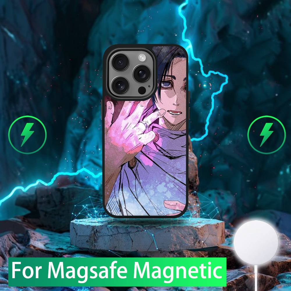 Yuta Okkotsu Jujutsu Kaisen Handyhülle Für iPhone 16,15,14,13,12,11,Pro,Max,Plus,Mini,SE Neu Magsafe Magnetisches Kabelloses Laden