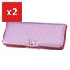 Kutsuwa Royal Pretty Pencil Case, 2-Door, Unicorn Purple