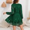 Women's Fashion, Casual , Elegant New V-neck Women's Mid Length Dress