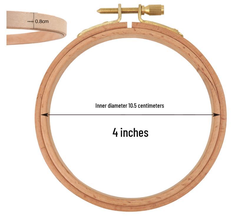 Handmade DIY Embroidery Tool Set with Hoop, Frame, and Stand