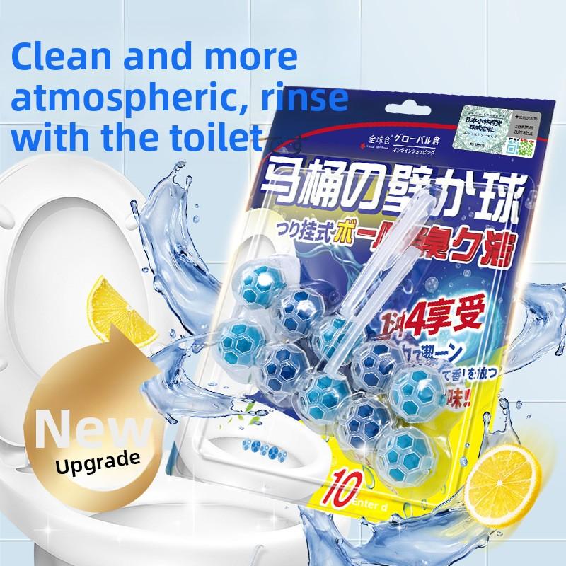 

Hanging Toilet Cleaner Ball Lemon Fragrance for Convenient Cleaning and Deodorizing 5 pcs