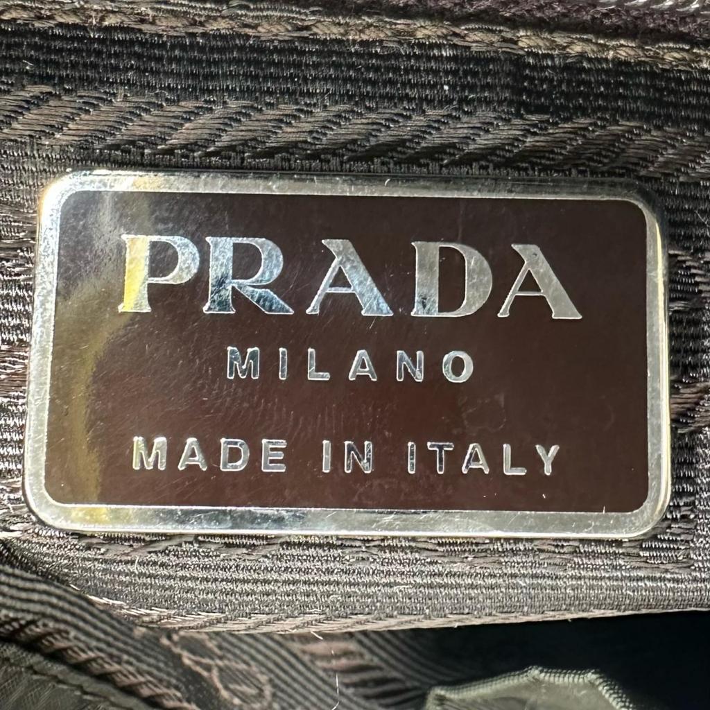 PRADA Triangular logo Backpack Â· Daypack khaki Women used