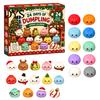 Stocking Stuffers for Kids 2026 Christmas Squeeze Toy Advent Calendar, 24-Day Dumpling Bun Fidget Surprise Gift Box Countdown Box, Soft TPR