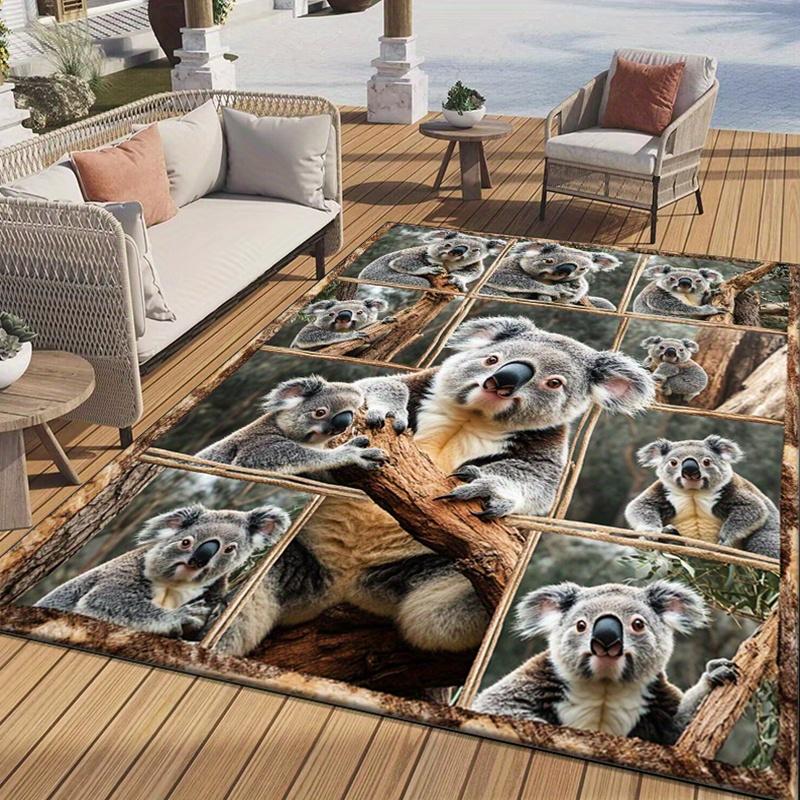 

Koala Collage Rug: Create a Fun and Cozy Atmosphere | Australian Wildlife Theme | Kids Room Accessories Skid resistant carpet 50x80cm20x31in