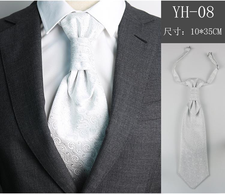 Men'S Tie, Wedding Groom Dinner Meeting Suit Gentleman'S Dress British Burgundy Silk Hong Kong Knot