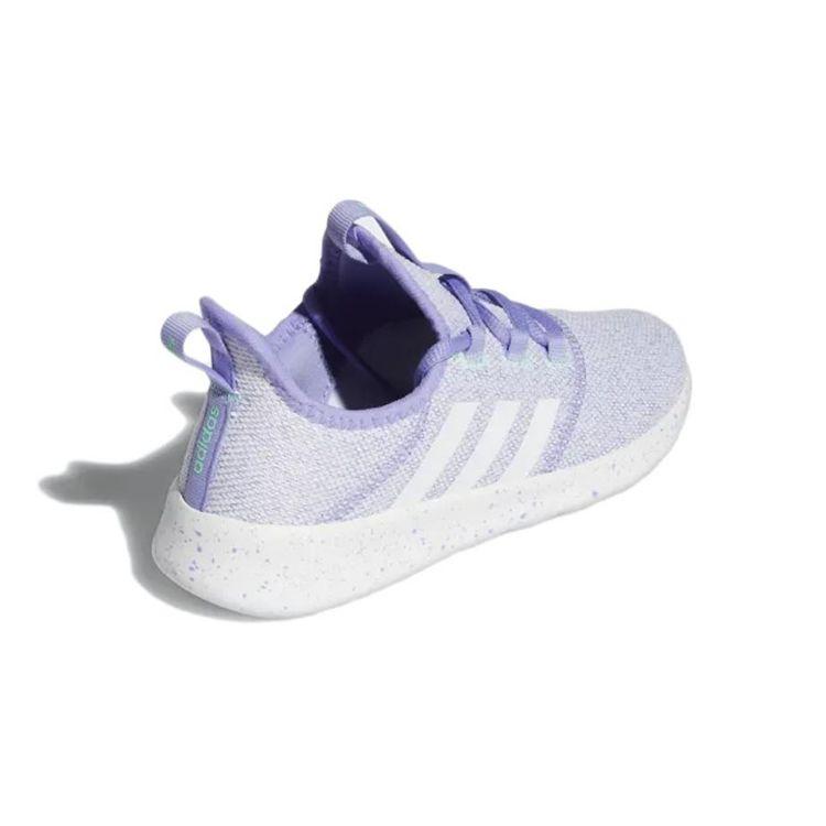 Adidas Cloudfoam Pure Slip-On J Light Purple Speckled Kids Sneakers Cloud-White Pulse-Mint GY6593