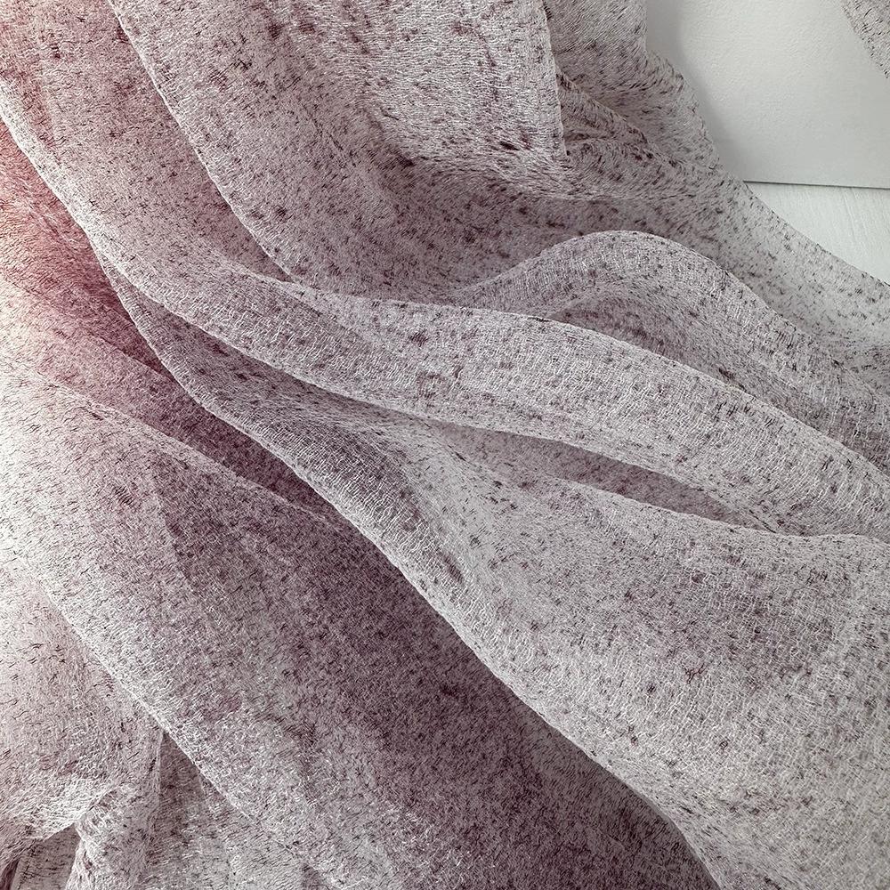 10% Seidenschal für Damen Farbverlauf Sonnenschutz Stola Vielseitig Dünn High-End-Feeling Wickeltuch Retro Gazeschal für Damen