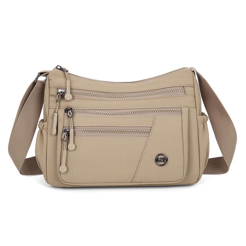 Anti Theft Organized Pockets Women Nyl Crossbody Bag Lightweight Waterproof Oxford Large Capacity Travel Commute Satchel