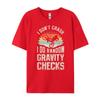I Dont Crash I Do Random Gravity Checks Mountain Biking 3XL Men Clothing High Quality Mens TShirt Memorial Day