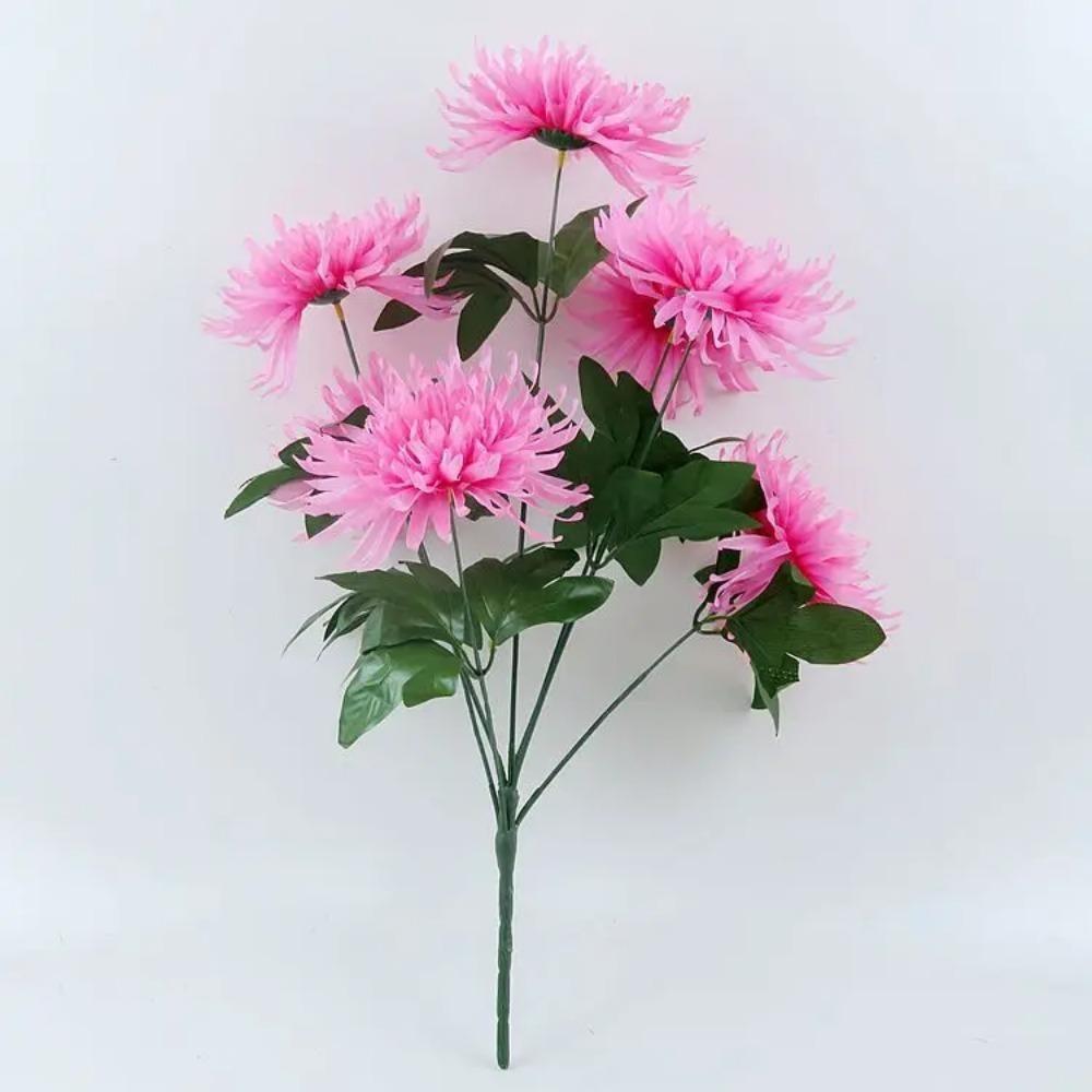 7 Heads /1pcs 55cm golden chrysanthemum branch plastic Artificial flowers flores DIY wedding home decoration plant