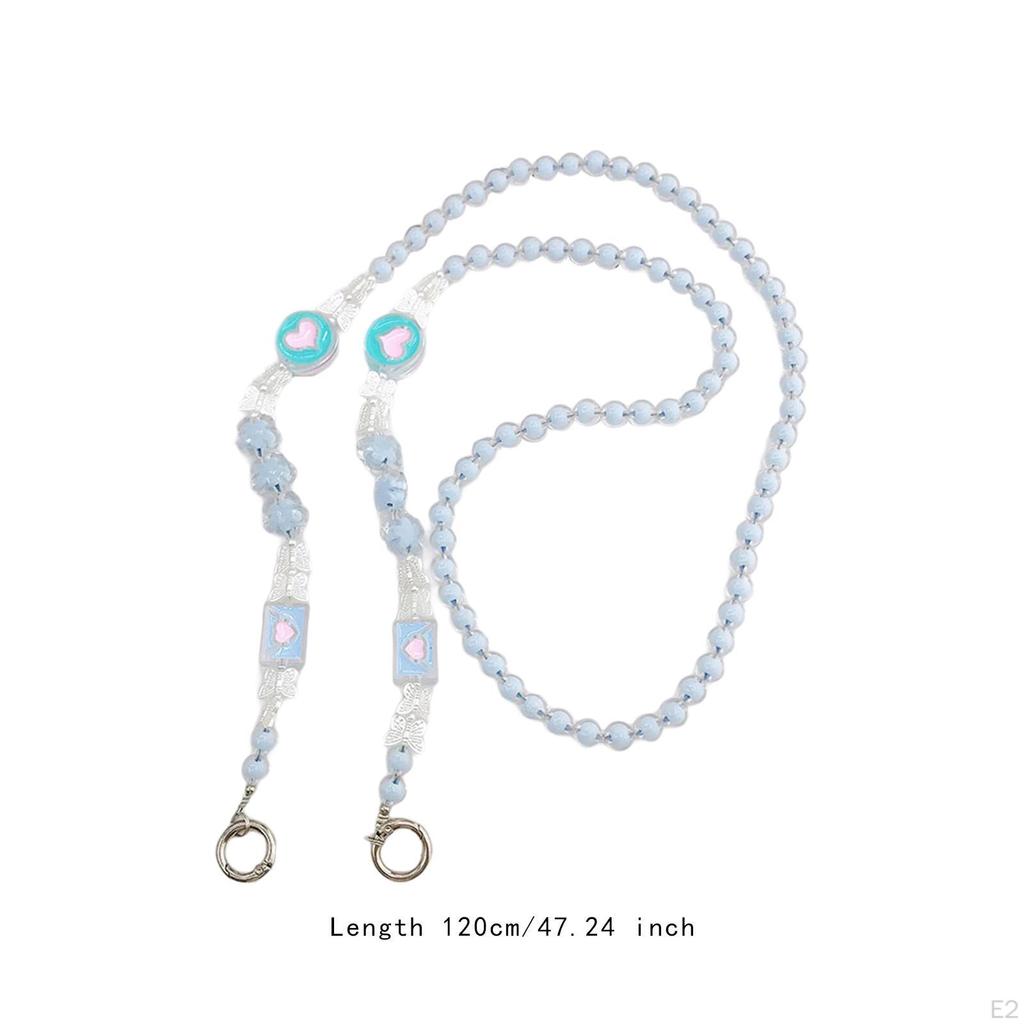 Beaded Phone Lanyard Cute Butterfly Charm for Women Camping Car Key