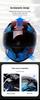 Hot-Selling DOT Certified Dual Visor Motorcycle Helmet with Color Mirror