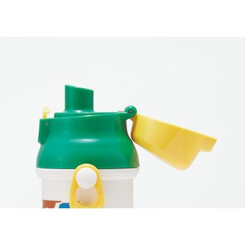 Skater Children's Water Bottle, 480ml, Direct Drinking, Plastic, One-Touch Operation, Dishwasher Safe, Made In Japan, Sesame Street Design, for Boys a