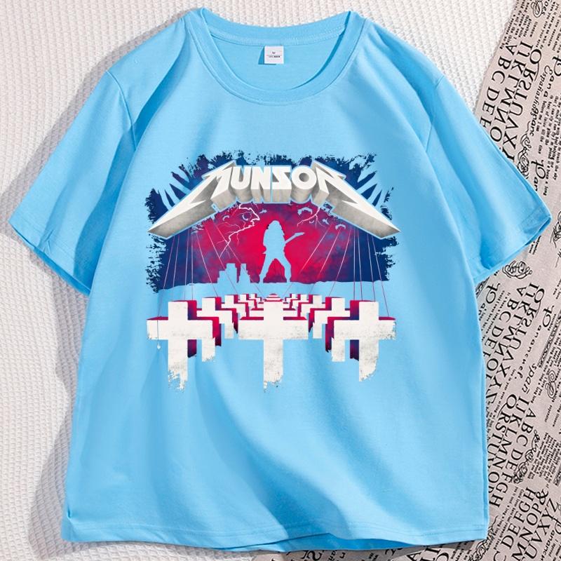 

Vintage Eddie Upside Down Tour T Shirt Eddie Rock TV Series Cotton Short Sleeve Tshirt Men Women Casual Breathable Tshirt Tops 4XL