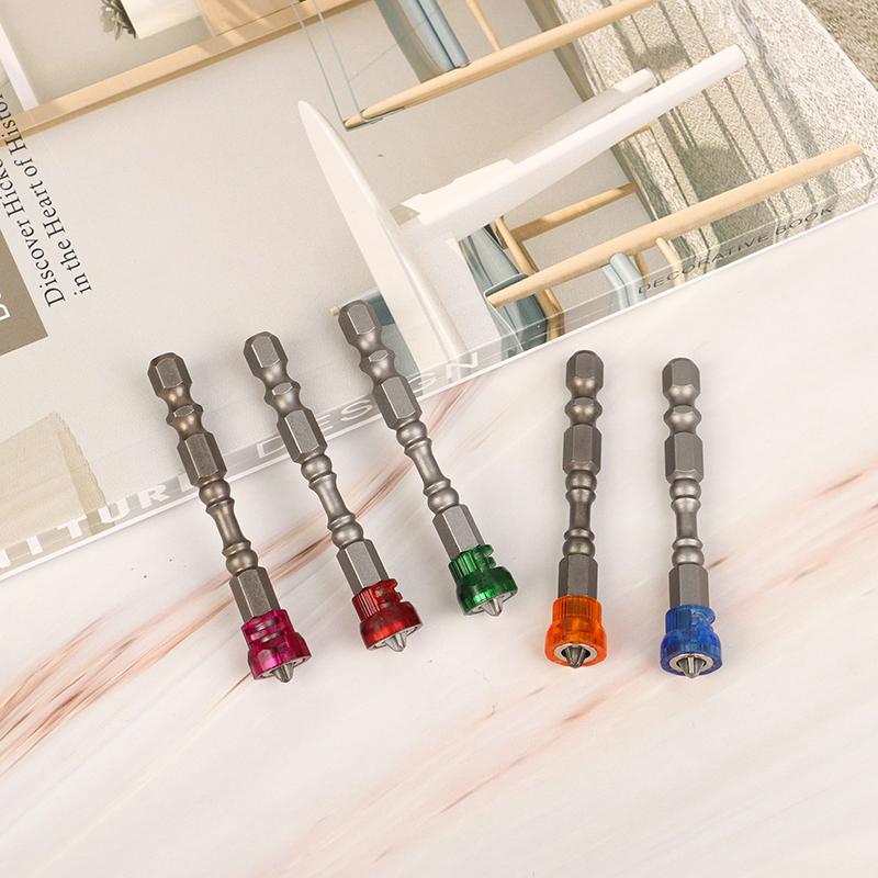 5/10Pcs Screwdriver Drill Bit With Magnetic Bit Bit 1/4 Inch 6.35Mm Hex Handle Electric Drill Tool Attachment Single Head