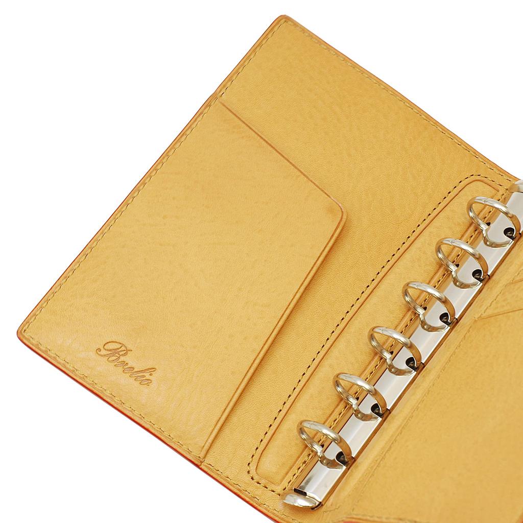 System Notebook Mini 6 Size Minerva Box Ring Diameter 15mm Belt [Natural] 753-40