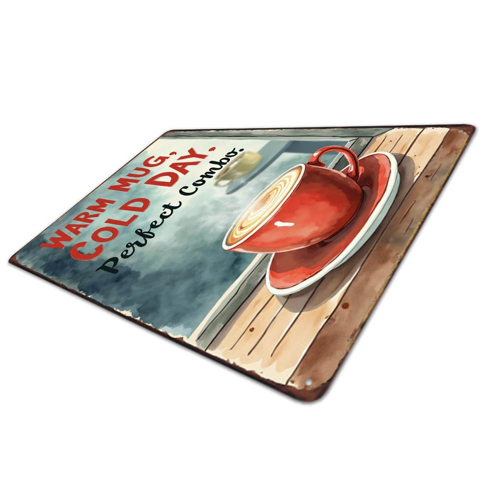 Vintage Coffee Metal Tin Sign Cafe Wall Art Decor Living Room Home Pubs Bar Decoration