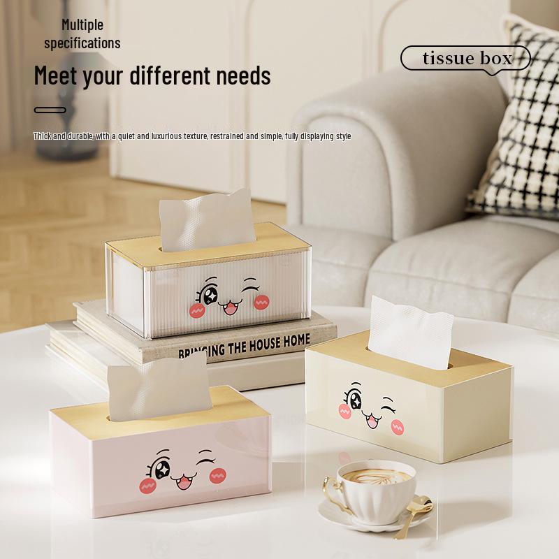Creative and Cute Spring-Loaded Tissue Box for Living Room