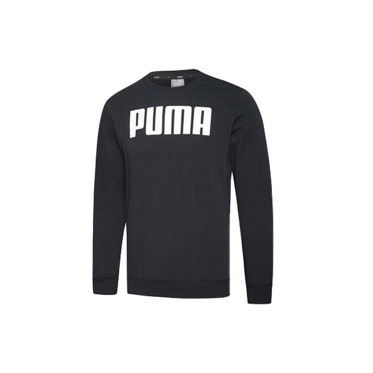 PUMA Logo Alphabet Round Neck Black Men s 855227-01 S