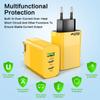 65W 3 Anschlüsse USB C PD Ladegerät Quick Charge 3.0 QC 3.0 Schnellladung Typ C Handy-Adapter für iPhone Samsung Xiaomi Reise
