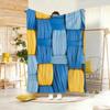 Autumn Vintage Braided Yarn Throw Lightweight  Flannel Blanket Soft Skin-friendly for Summer Cooling