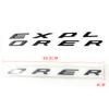 AHYU6 1pc 3D EXPLORER Letter Hood Head Front Sticker Emblem Badge Car Decal for 2011-2020 Ford Explorer Accessories