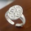 Xiaomi 925 Sterling Silver Rings for Women Couple Minimalist Handmade Simple Flower Zircon Ring Fine Jewelry Gift Prevent Allergy