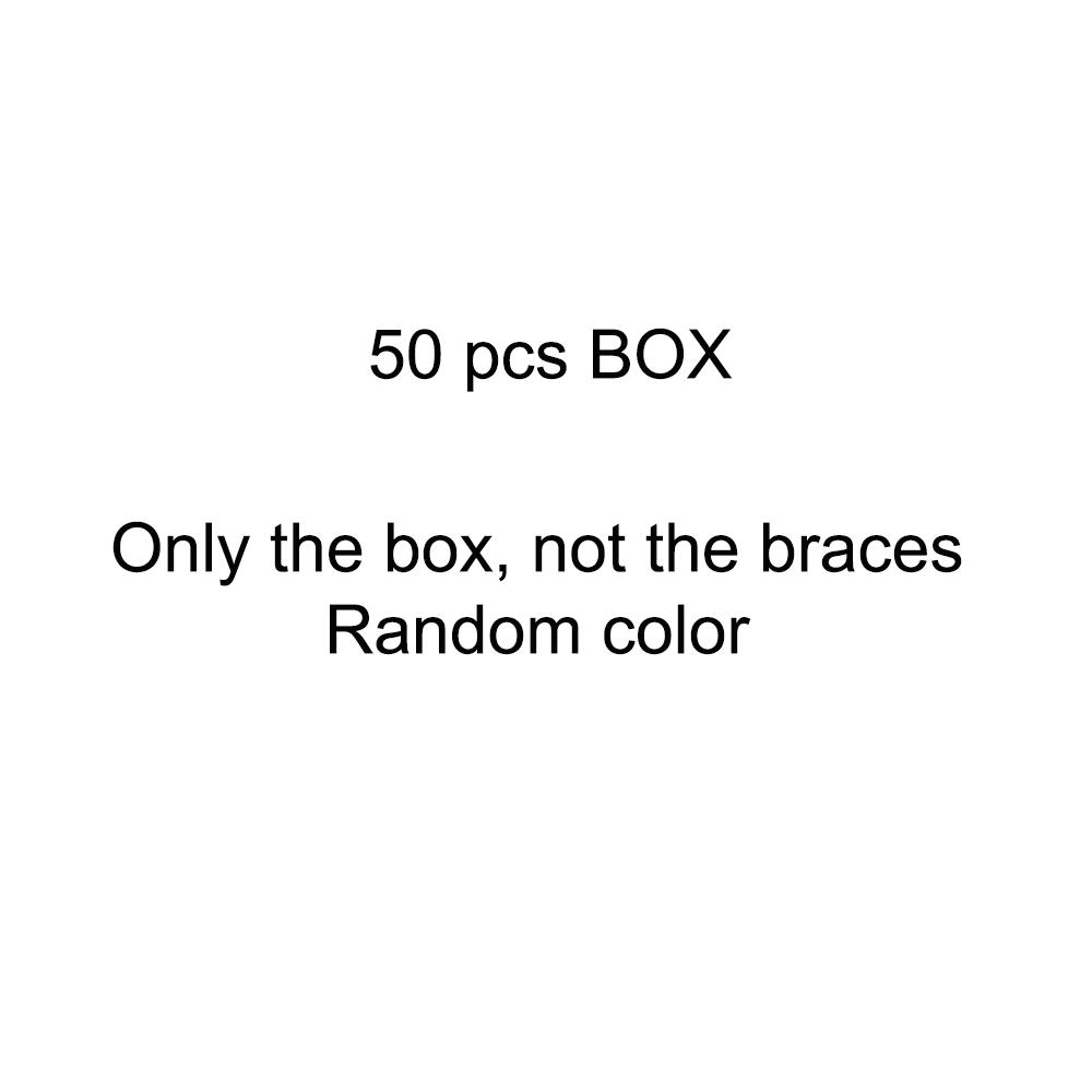 

50Pcs Dental Silicone Orthodontic Braces Appliance Braces Alignment Trainer Teeth Retainer Bruxism Mouth Guard Tooth Whitening