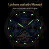 TikTok Trending Men's Automatic Waterproof Stainless Steel Luminous Skeleton Watch