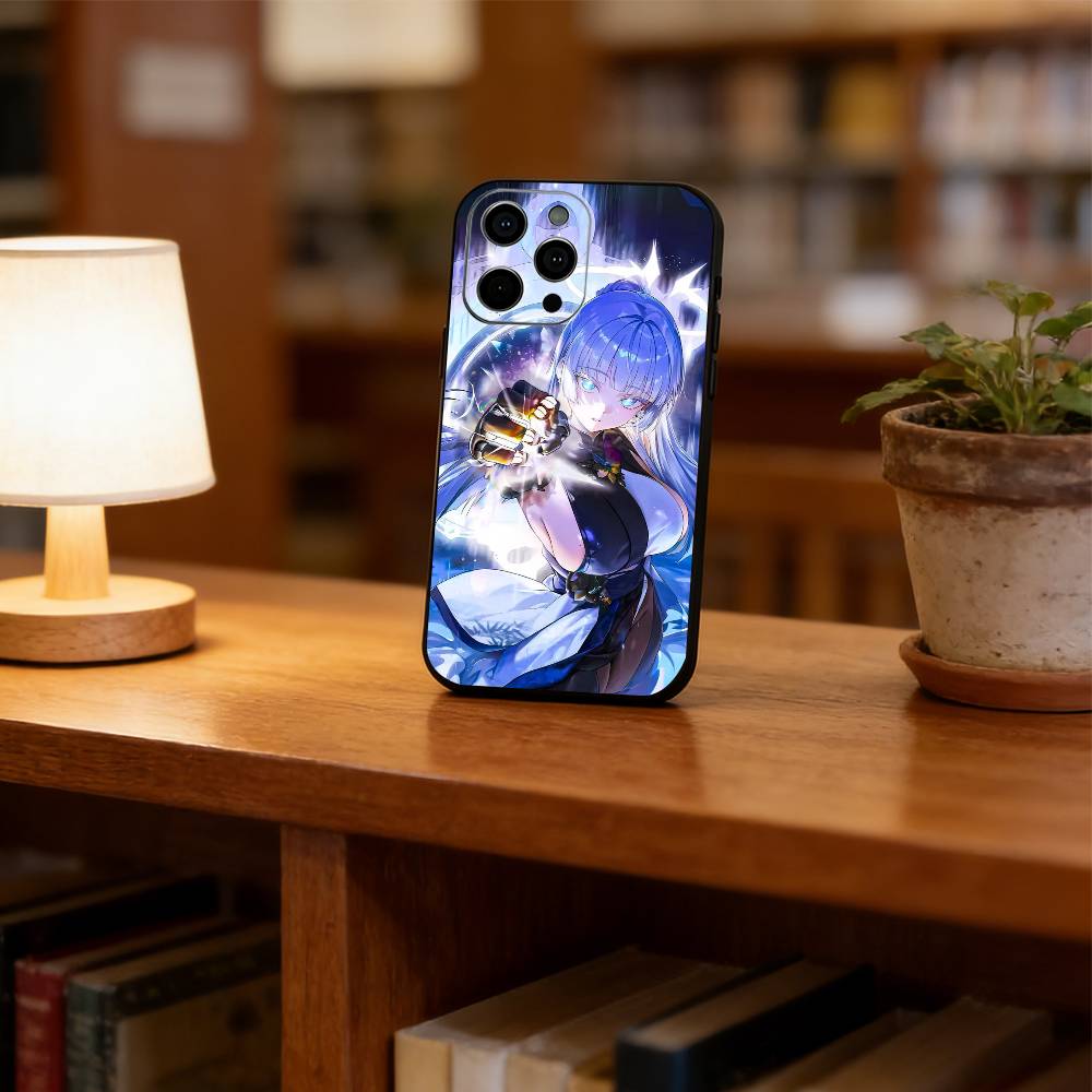 Anime Goddess Phone Case For iPhone 17, 16,15,14,13,12,11 Plus,Pro Max, Others Soft Black Cover