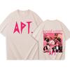 2025 Bruno Mars And Rose APT TShirts Unisex Harajuku ONeck Short Sleeve Popular Music Shirts Fans Gift