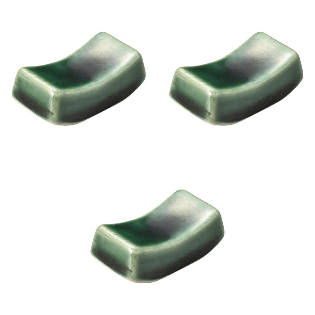Set of 3 Oribe Chopstick Rests X Chopstick Rests Setomonohonpo [4.7 2.5 Cm]