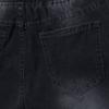 Women's Casual Solid Color Mid Waisted Poket Jeans Pants Denim Casual Trousers