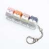 Cute Cats And Dogs Keychain 4 Keys Keyboard Key Ring Backpack Pendant Decompression Tool Stress Relief Toy