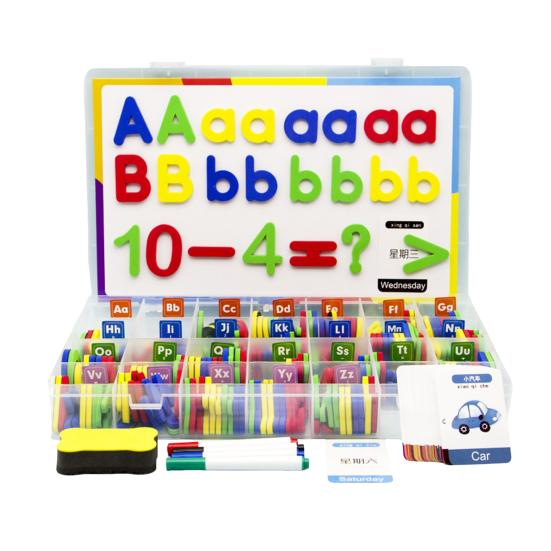 1 Set Magnetic English Letter Toy Colorful Uppercase Lowercase Letter Number Learning Preschooler