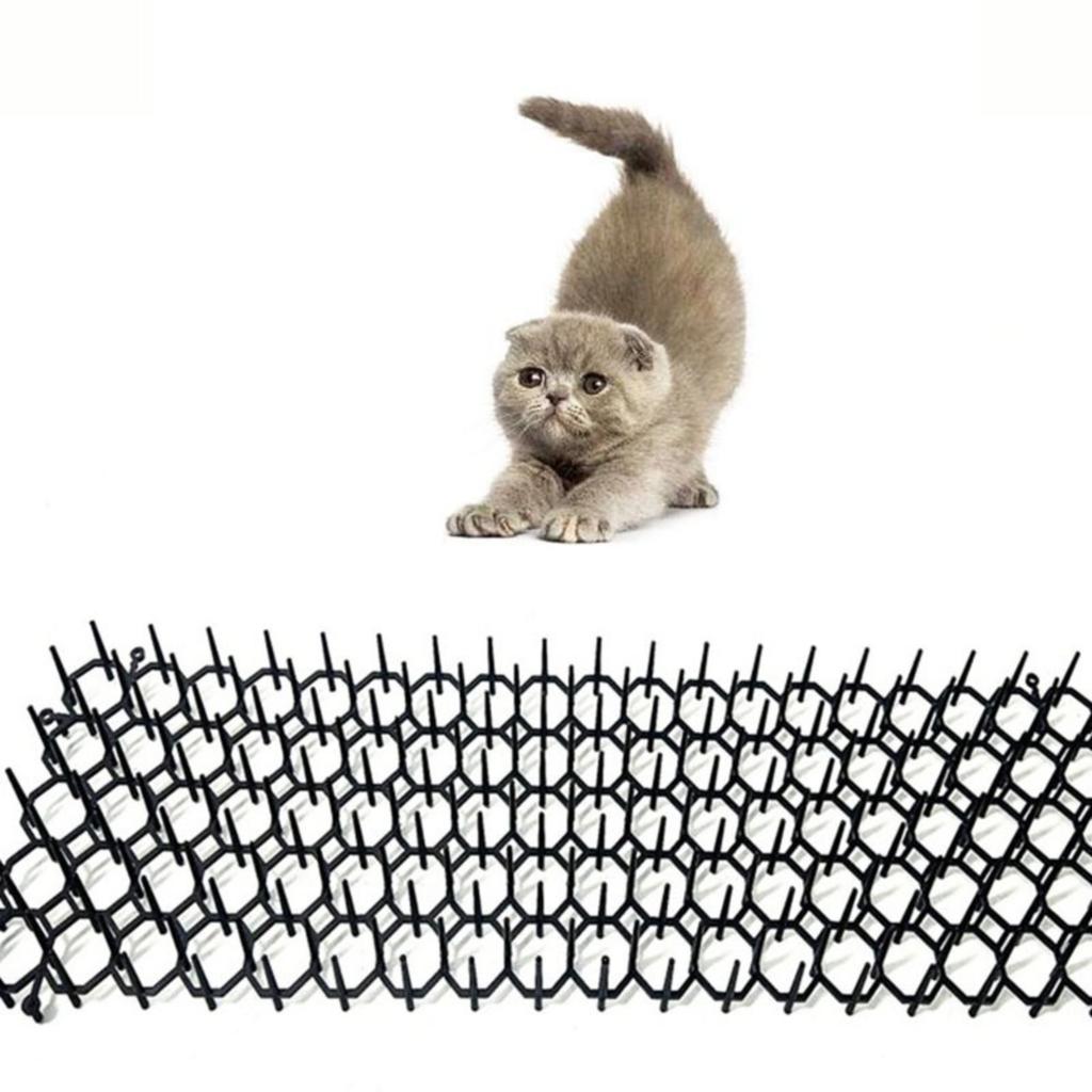Black Anti Dog Cat Spikes Mat Anti-Climbing Fence Balcony Isolation Gardening Anti-Cat Thorn Net Dog Repellent Pet Supplies