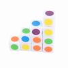 20Pcs Color Dot Dice 6 Colors Right Angle Teaching Dice for Board Games Digital Teaching