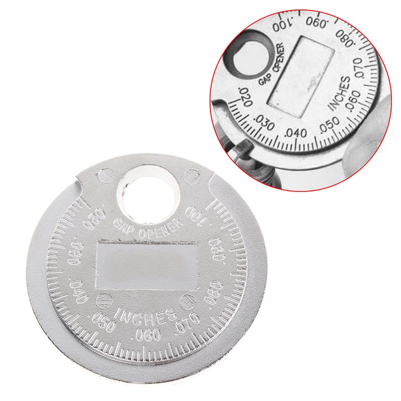 1Pc Spark Plug Gap Gauge Measurement Tool Coin-Type 0.6-2.4Mm Range Gage Caliber