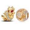 Charms Copper Fits Original 3Mm Bracelet Womens Chinese Dragon Charms Beads Set Pendant Diy Fine Jewelry Gifts