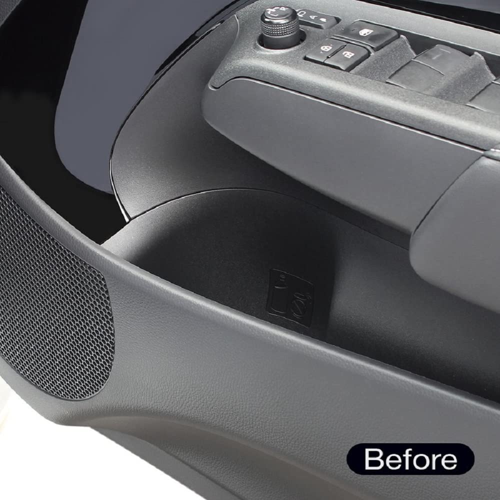 Tsuchiya Yac Side Box Trash Can for Toyota Aqua 180 X 190 X 75mm Vehicle-Specific MXPK1#, Driver's Side, Black, (SY-A15)