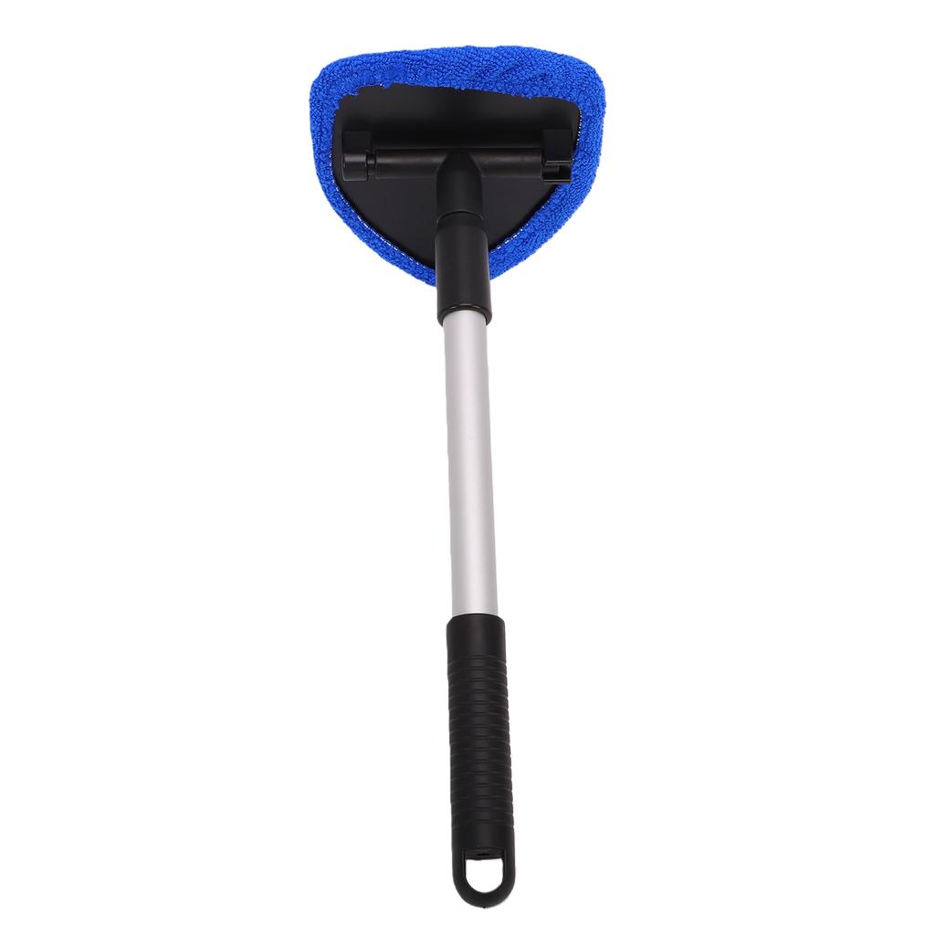 Auto Glass Wiper Kit Extendable Handle Reusable Car Interior Window Detailing Cleaning Kit Pentagon Shape with 4 Cloth