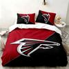 Atlanta Falcons 3-teiliges Set Perfekt für das Schlafzimmer Bequemes Bettwäsche-Set enthält einen Bettbezug und zwei Kissenbezüge Ideales Geburtstags- oder Weihnachtsgeschenk