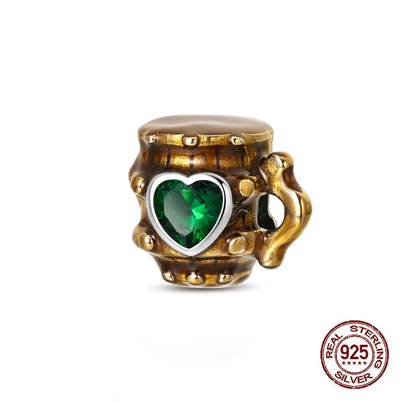 Wine Bottle Charms Copper Rum Brandy Whiskey Tequila Beads Fit 3Mm Original Bracelets Diy Jewelry Birthday Gift