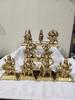 Navdurga Brass Idols Set, Set of 9 Iols, Nine Durga Godess Statues Set, 9 Avatars of Maa Durga