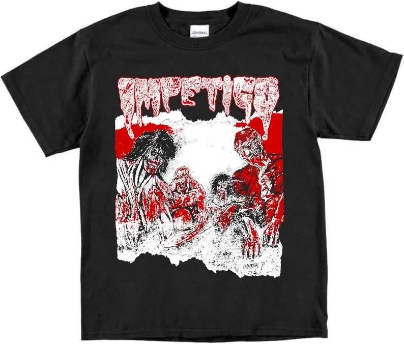 

Impetigo Horror of the Zombies T Shirt Vintage Grindcore Agathocles Dahmer Blood 4XL