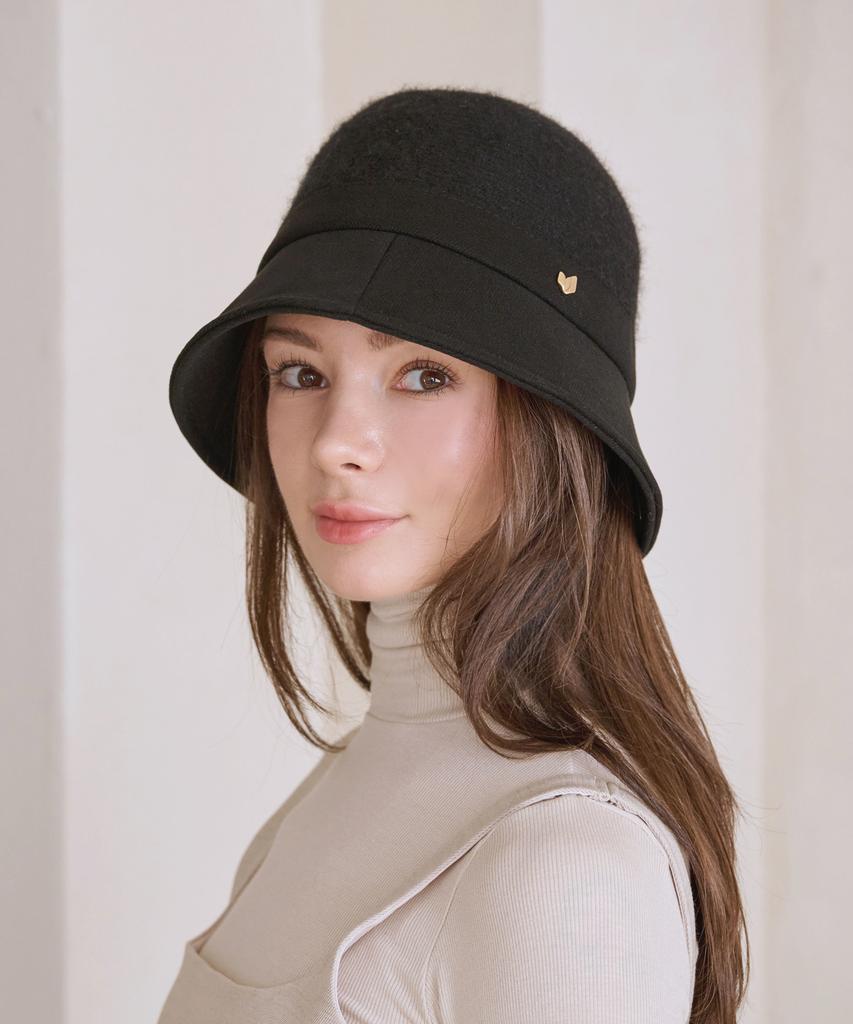 Koipeu Back Slit Wool Cap Bucket Hat Cf073Ht042