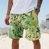 Pánské letní velké ležérní volné sportovní kalhoty plážové šortky