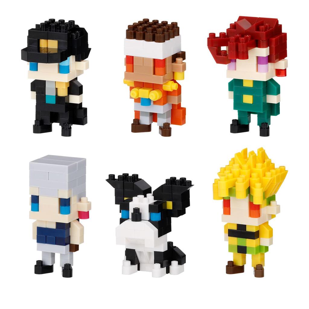 Kawada Nanoblock Mini Nano Bizarre Adventure Stardust Crusaders 1 BOX 6 6 types in total JoJo's (BOX) NBMC_89S = pieces,